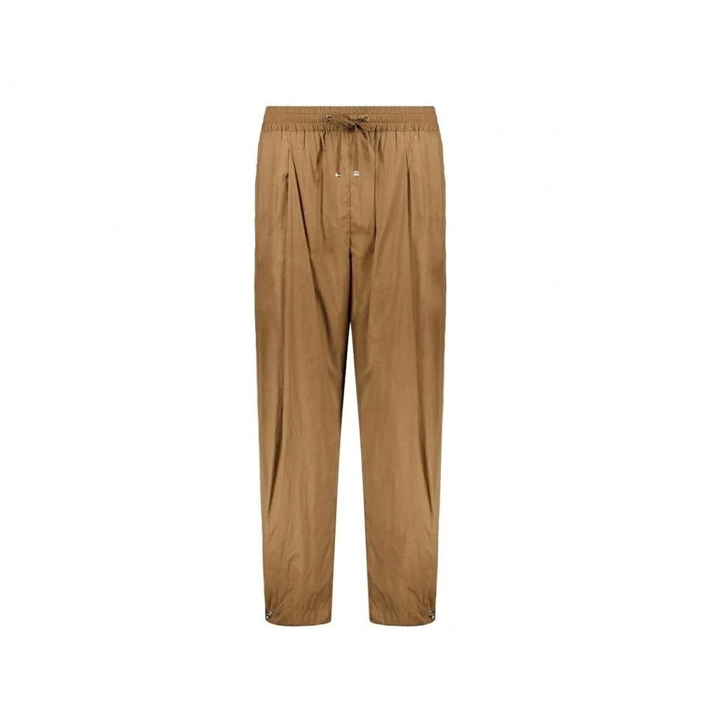 Herno Brown Elastane Casual Pants | Regal Royce