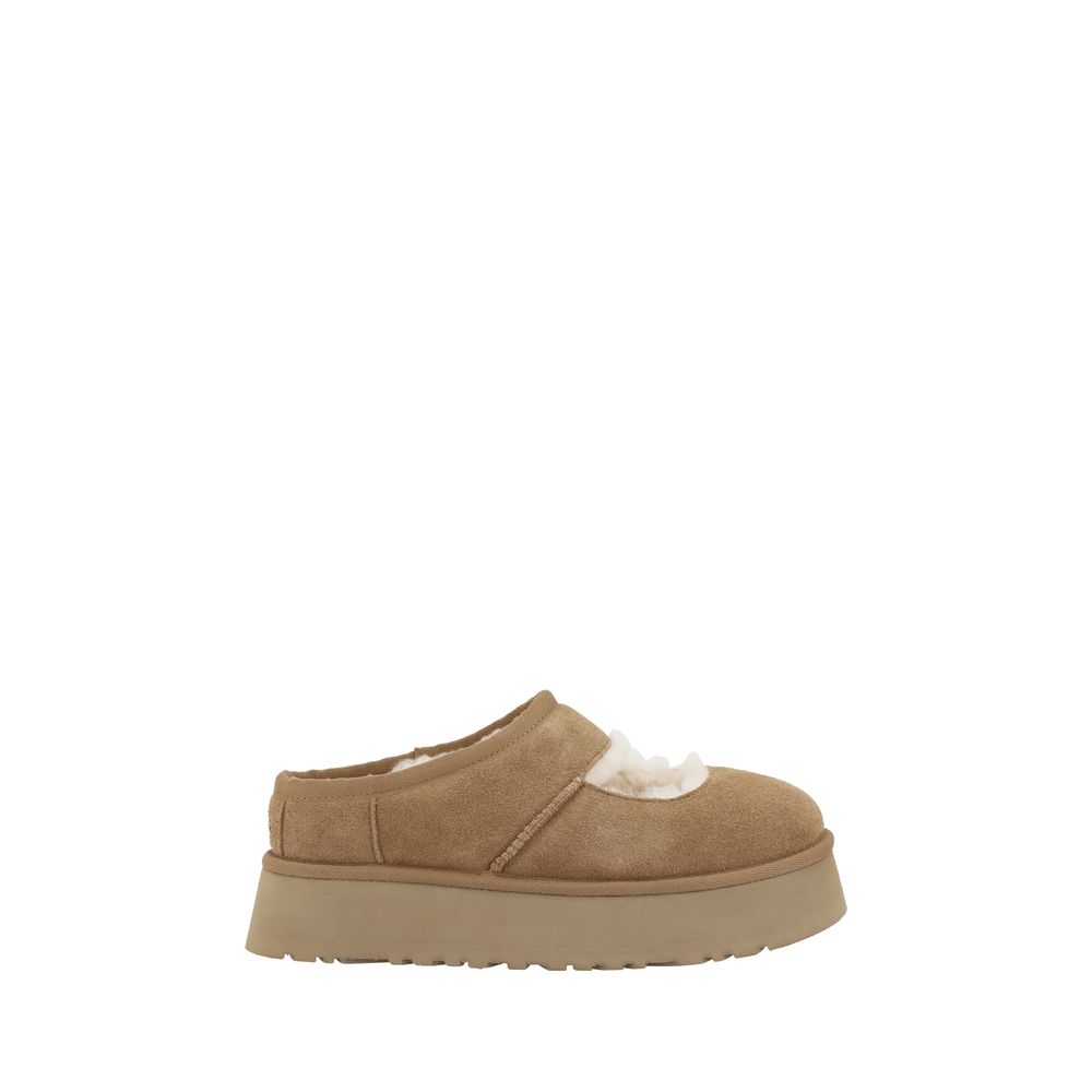 UGG Beige Leather Flats | Regal Royce