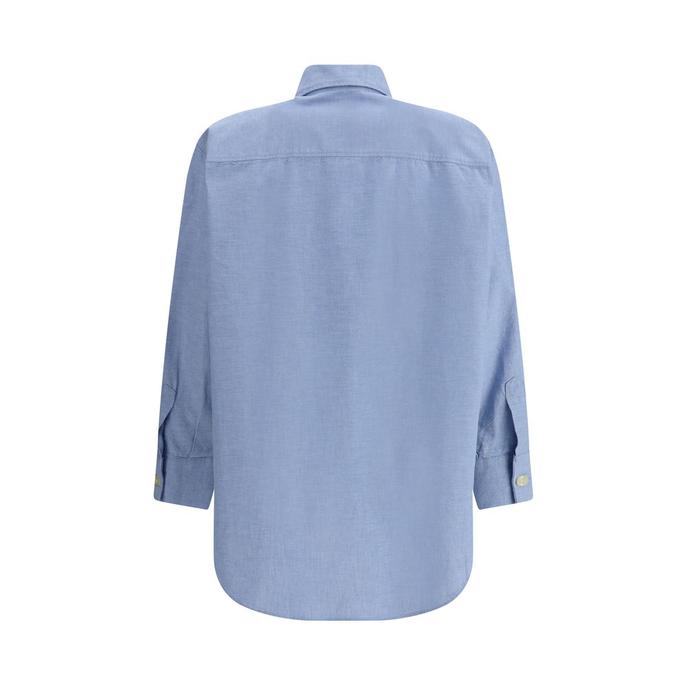 Deperlu Blue Cotton Shirt | Regal Royce