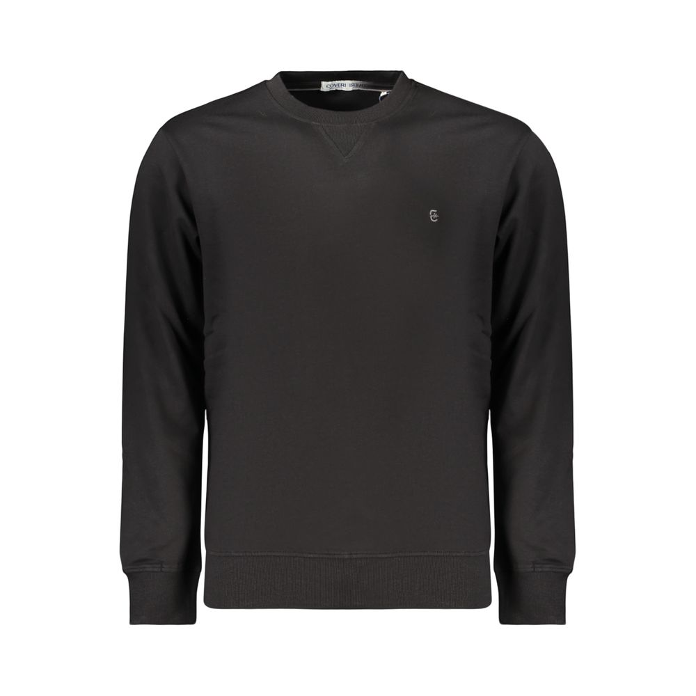Coveri Moving Black Cotton Men's Sweatshirt | Regal Royce