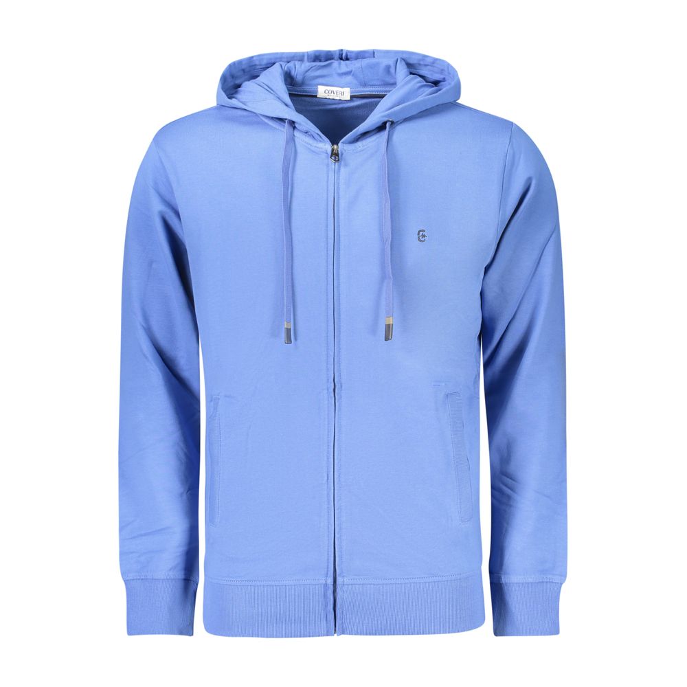 Coveri Moving Blue Cotton Men's Sweatshirt | Regal Royce
