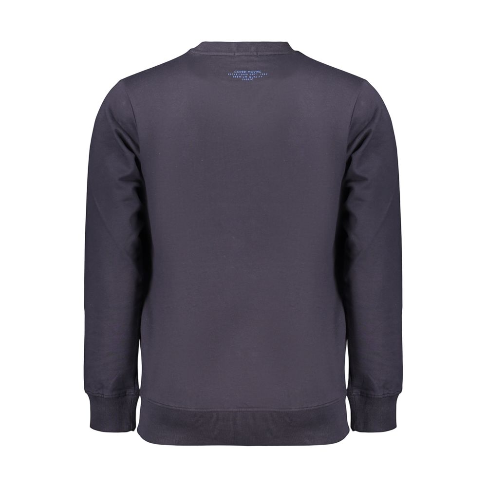 Coveri Moving Blue Cotton Men's Sweatshirt | Regal Royce