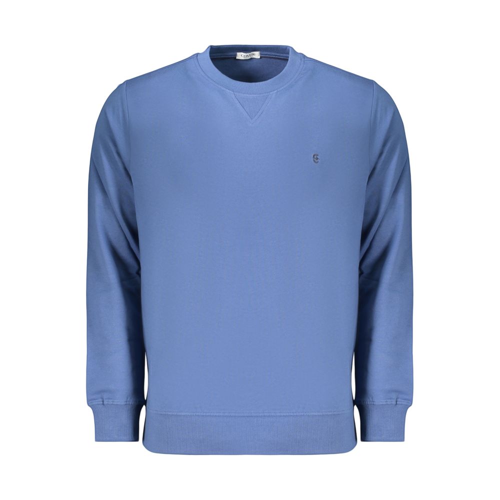 Coveri Moving Blue Cotton Men's Sweatshirt | Regal Royce