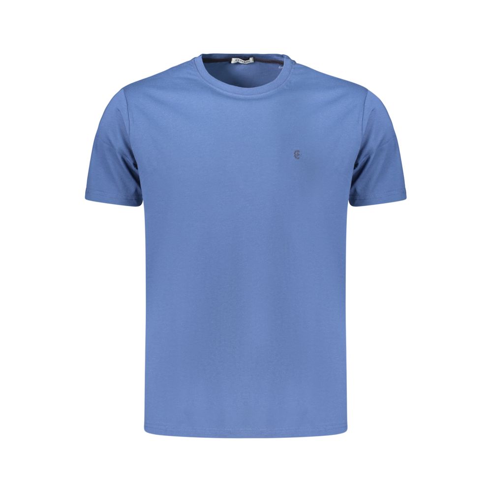 Coveri Moving Blue Cotton Men's T-Shirt | Regal Royce
