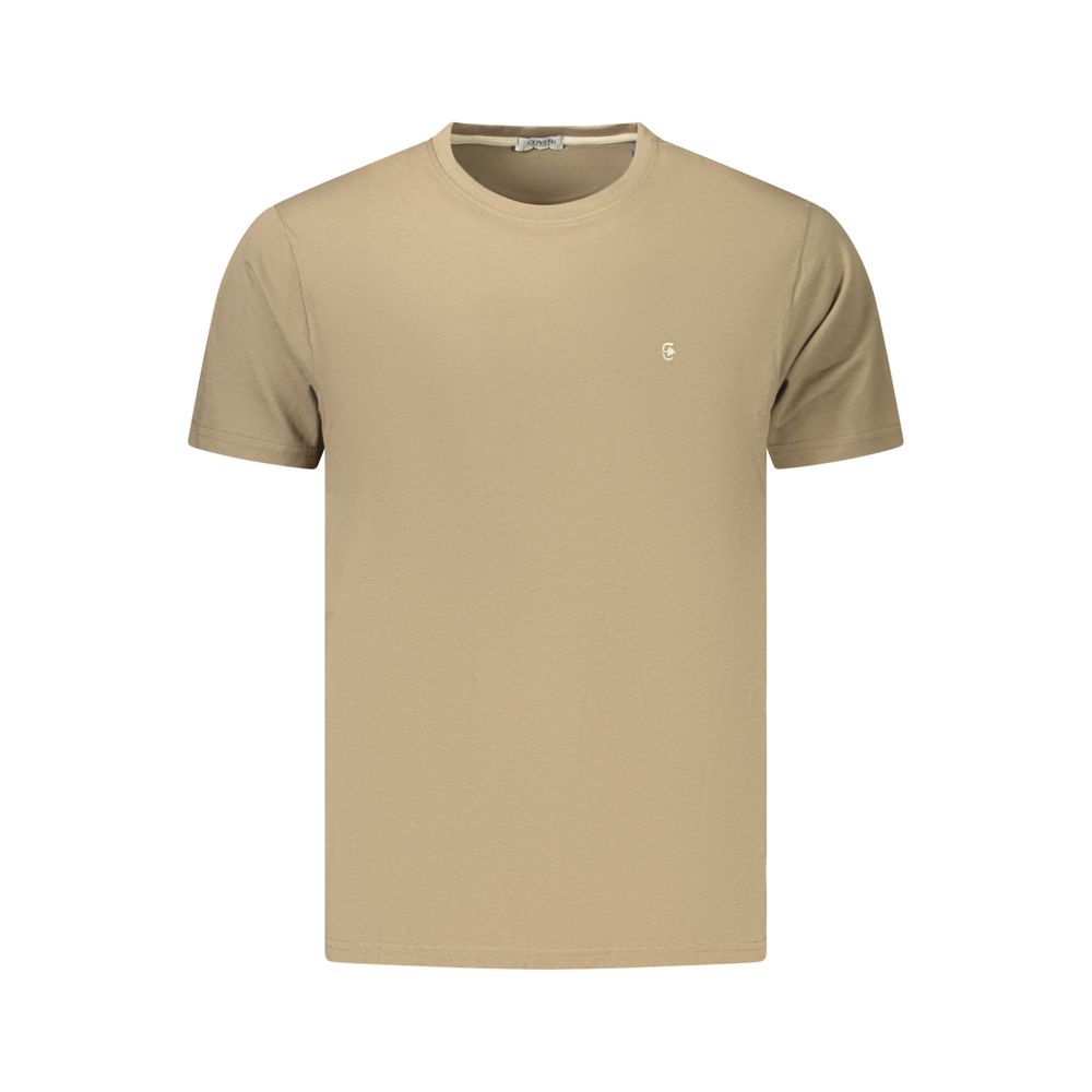 Coveri Moving Brown Cotton Men's T-Shirt | Regal Royce
