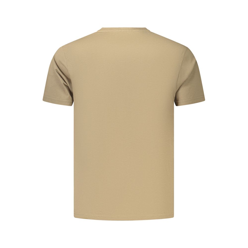 Coveri Moving Brown Cotton Men's T-Shirt | Regal Royce