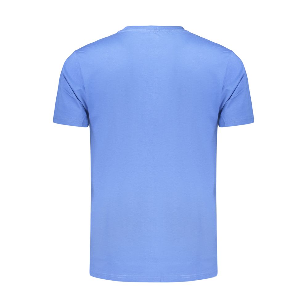 Coveri Moving Blue Cotton Men's T-Shirt | Regal Royce