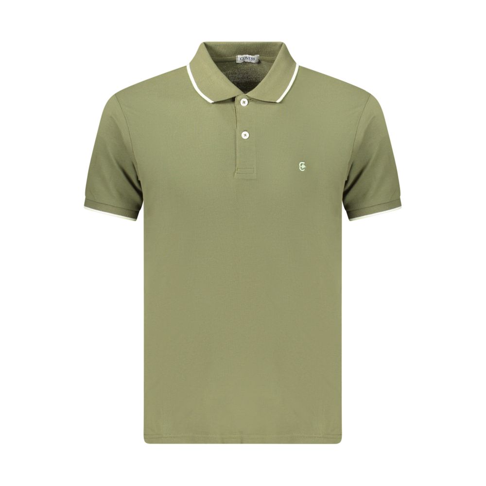 Coveri Moving Green Cotton Men's Polo | Regal Royce
