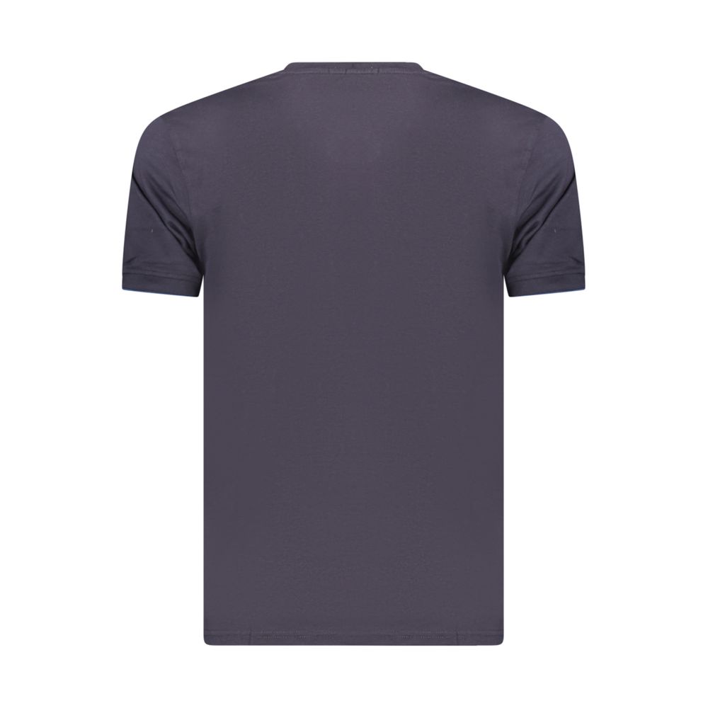 Coveri Moving Blue Cotton Men's T-Shirt | Regal Royce