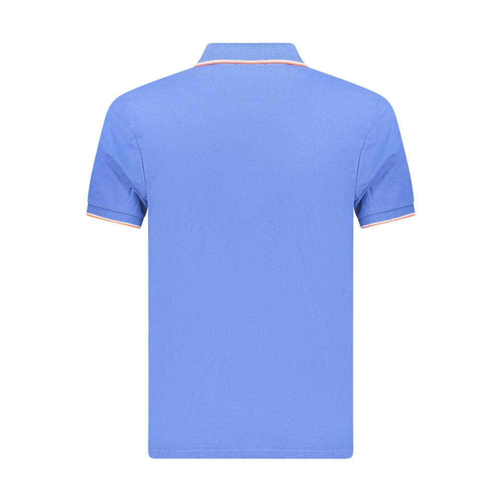 Coveri Moving Blue Cotton Men's Polo Shirt | Regal Royce