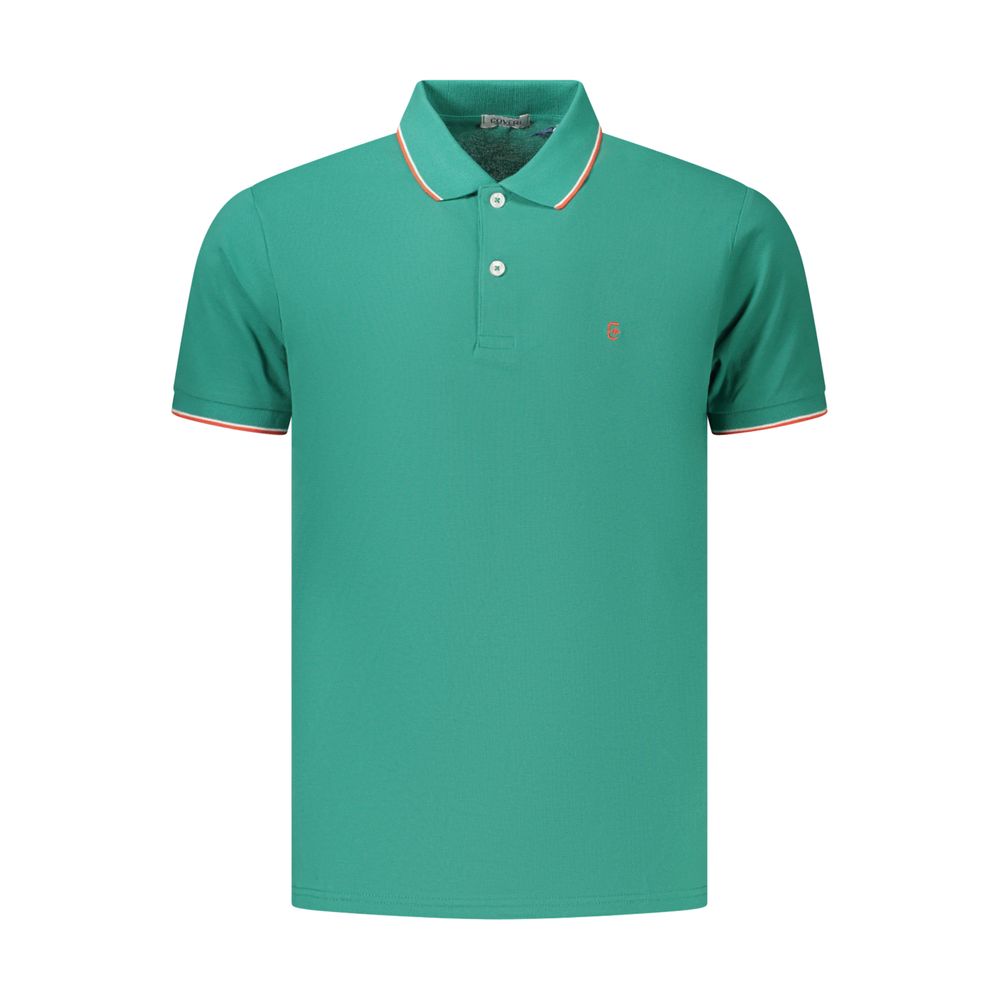 Coveri Moving Green Cotton Men's Polo Shirt | Regal Royce