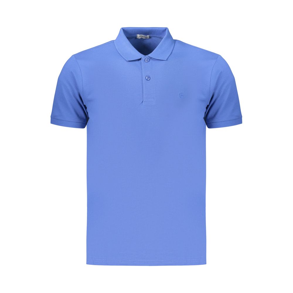 Coveri Moving Blue Cotton Men's Polo Shirt | Regal Royce