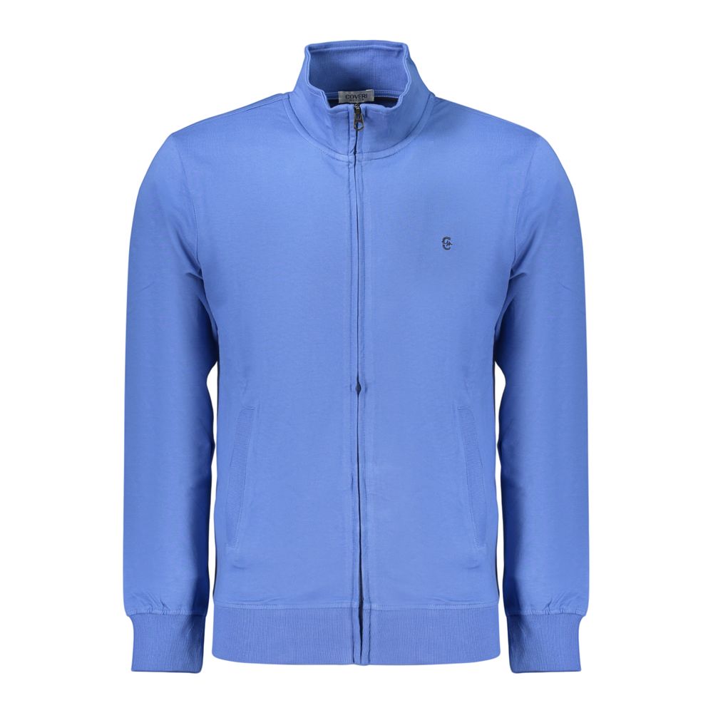 Coveri Moving Blue Cotton Men's Sweatshirt | Regal Royce