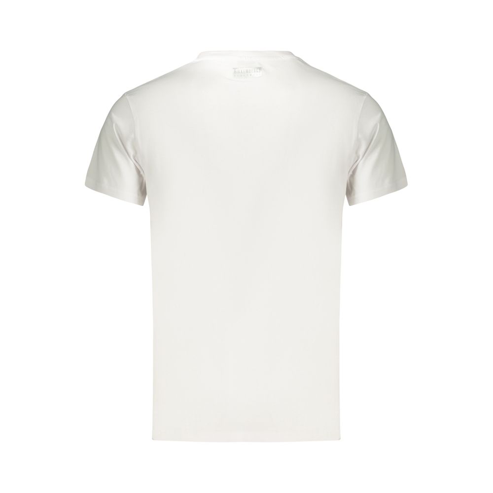Bikkembergs White Cotton Men's T-Shirt | Regal Royce
