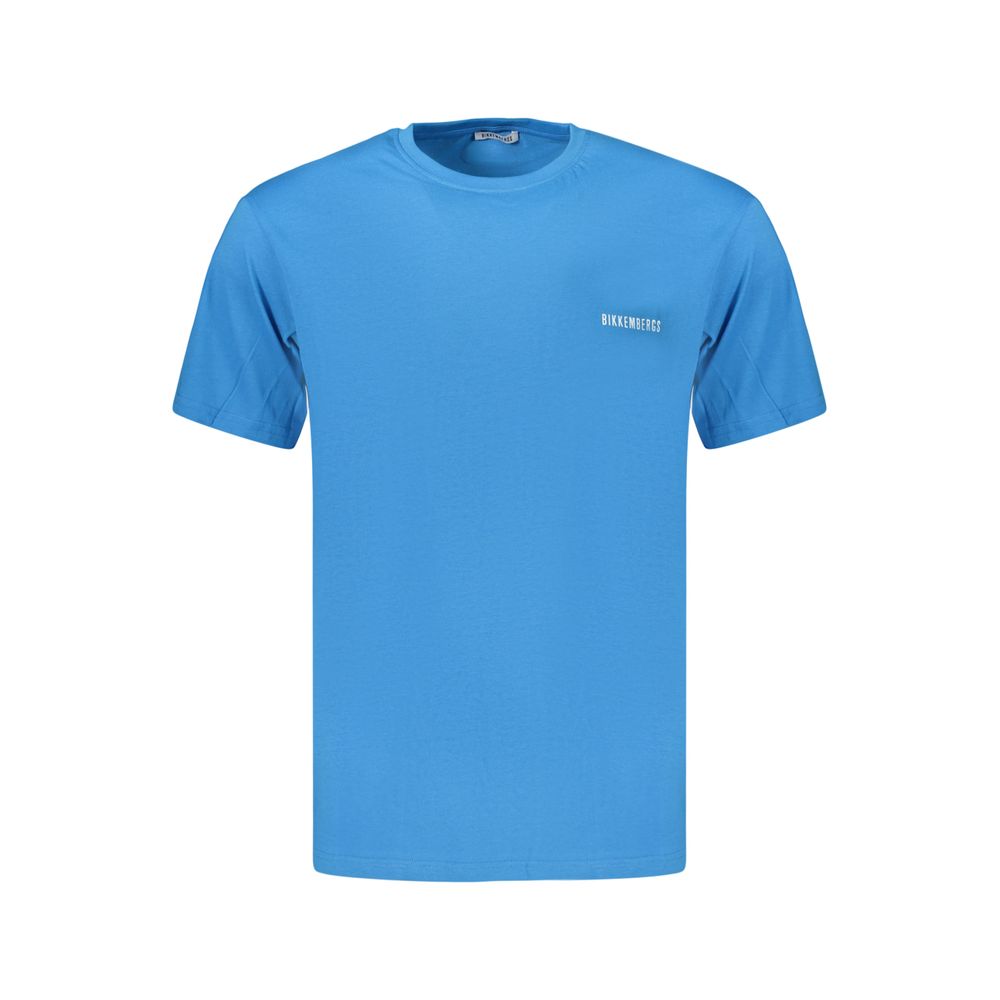 Bikkembergs Azzurro Cotton Men's T-Shirt | Regal Royce
