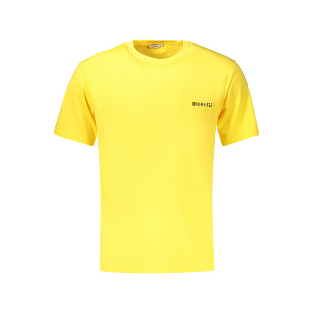Bikkembergs Yellow Cotton Men's T-Shirt | Regal Royce