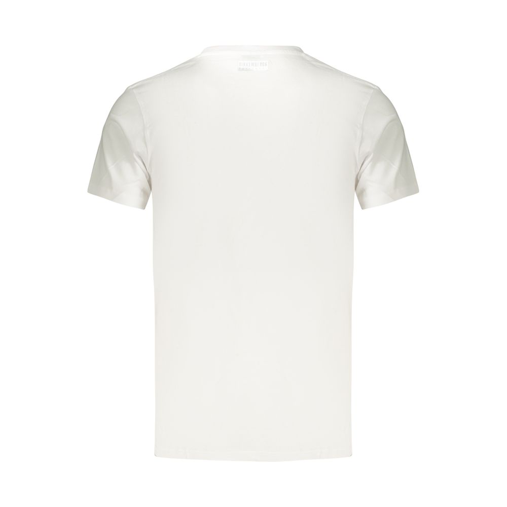 Bikkembergs White Cotton Men's T-Shirt | Regal Royce