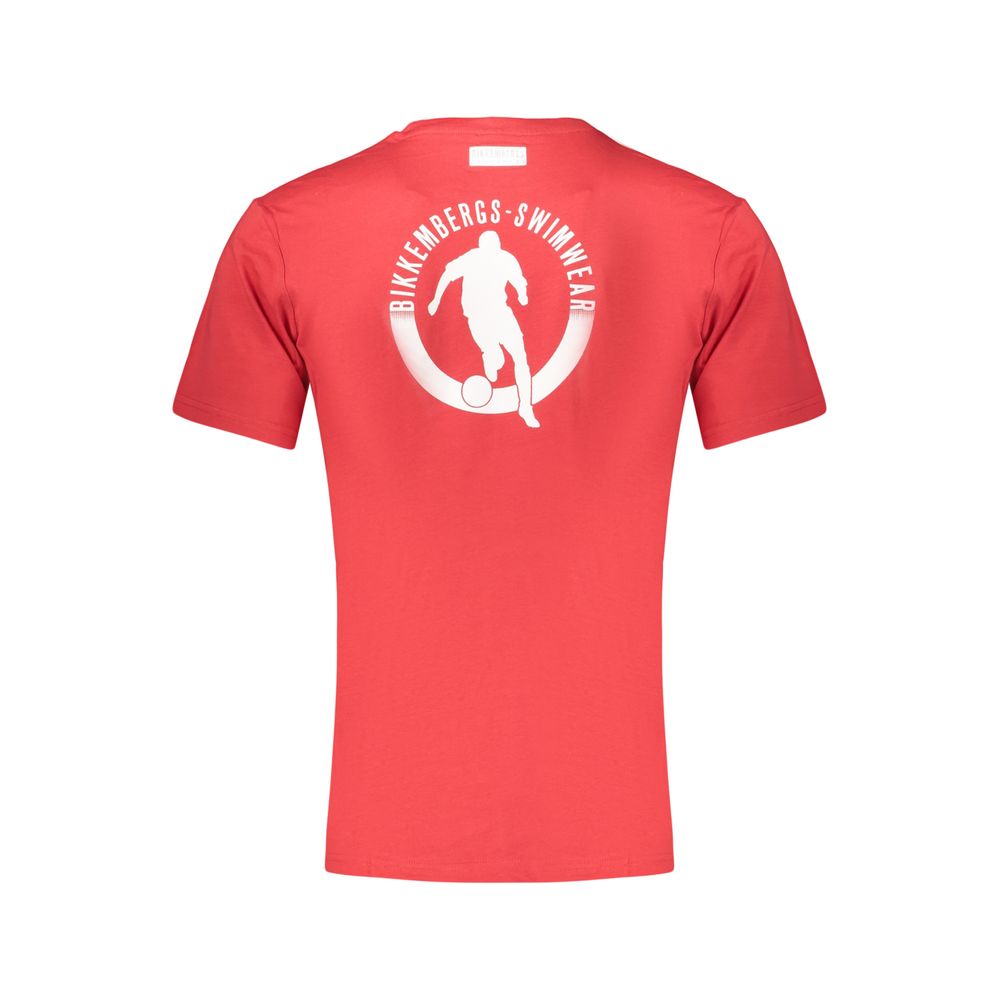 Bikkembergs Rosso Cotton Men's T-Shirt | Regal Royce