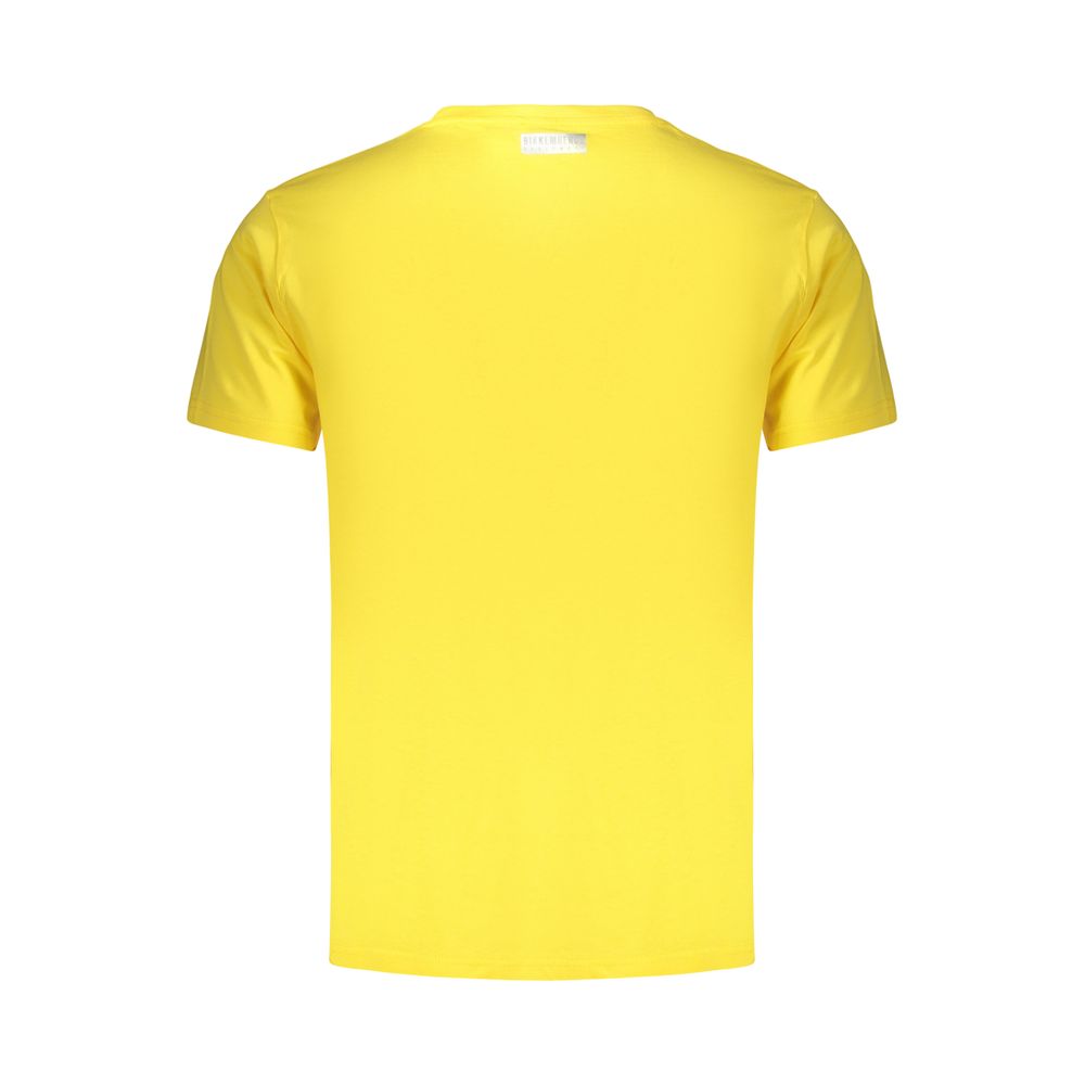 Bikkembergs Yellow Cotton Men's T-Shirt | Regal Royce