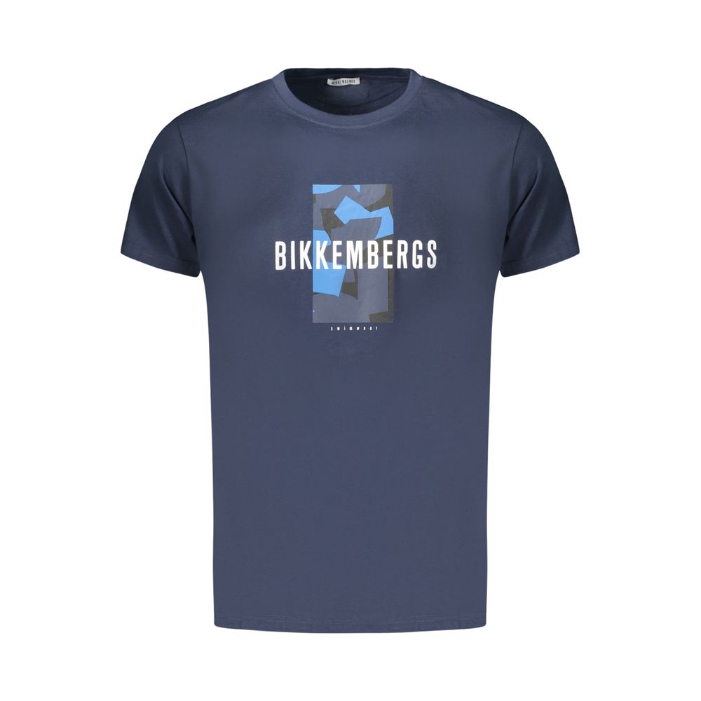 Bikkembergs Blu Cotton Men's T-Shirt | Regal Royce