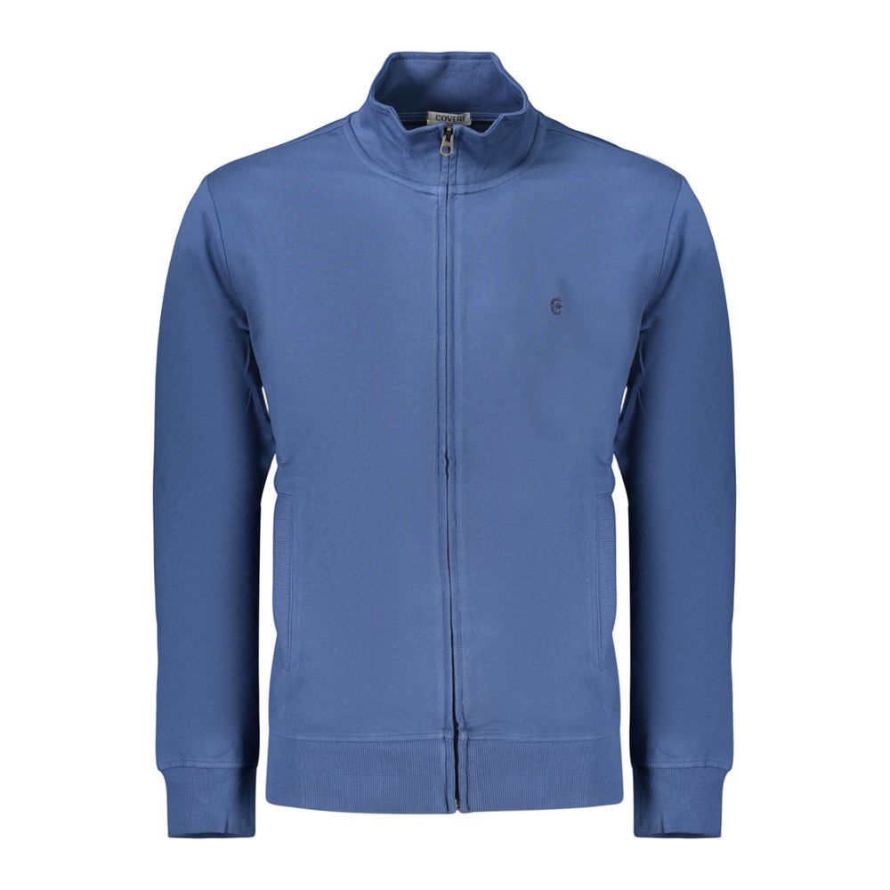 Coveri Moving Blue Cotton Men's Sweatshirt | Regal Royce
