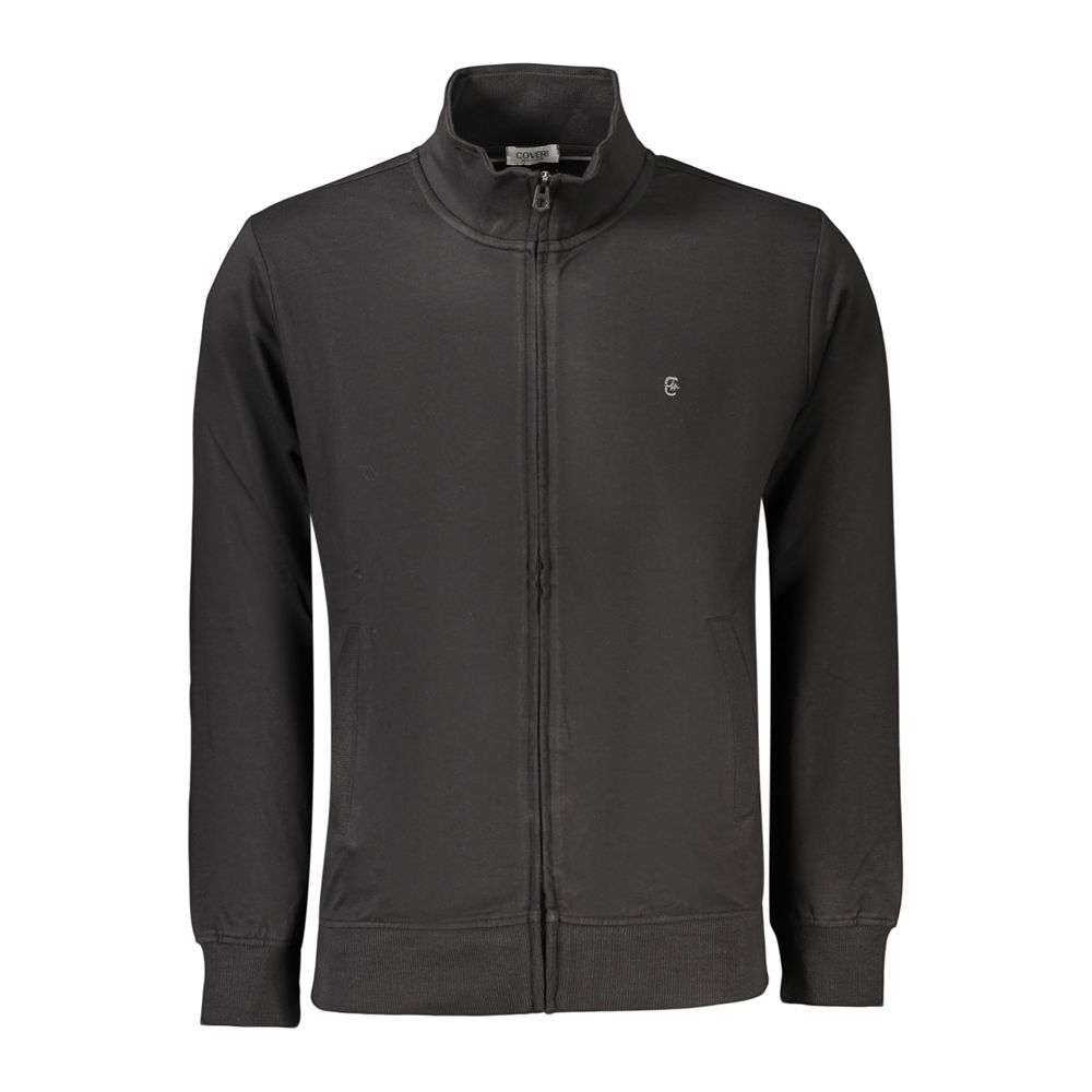 Coveri Moving Black Cotton Men's Sweatshirt | Regal Royce
