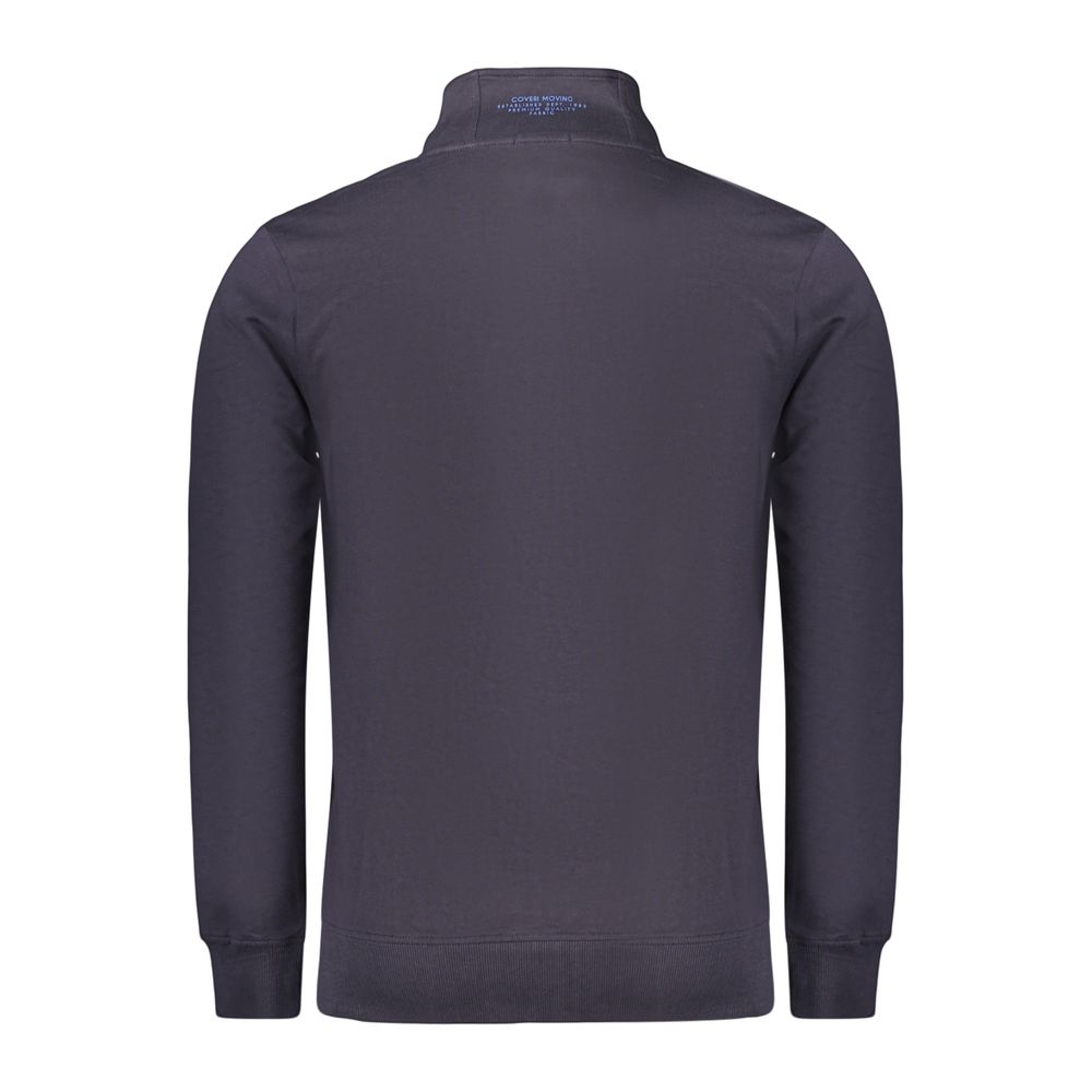 Coveri Moving Blue Cotton Men's Sweatshirt | Regal Royce