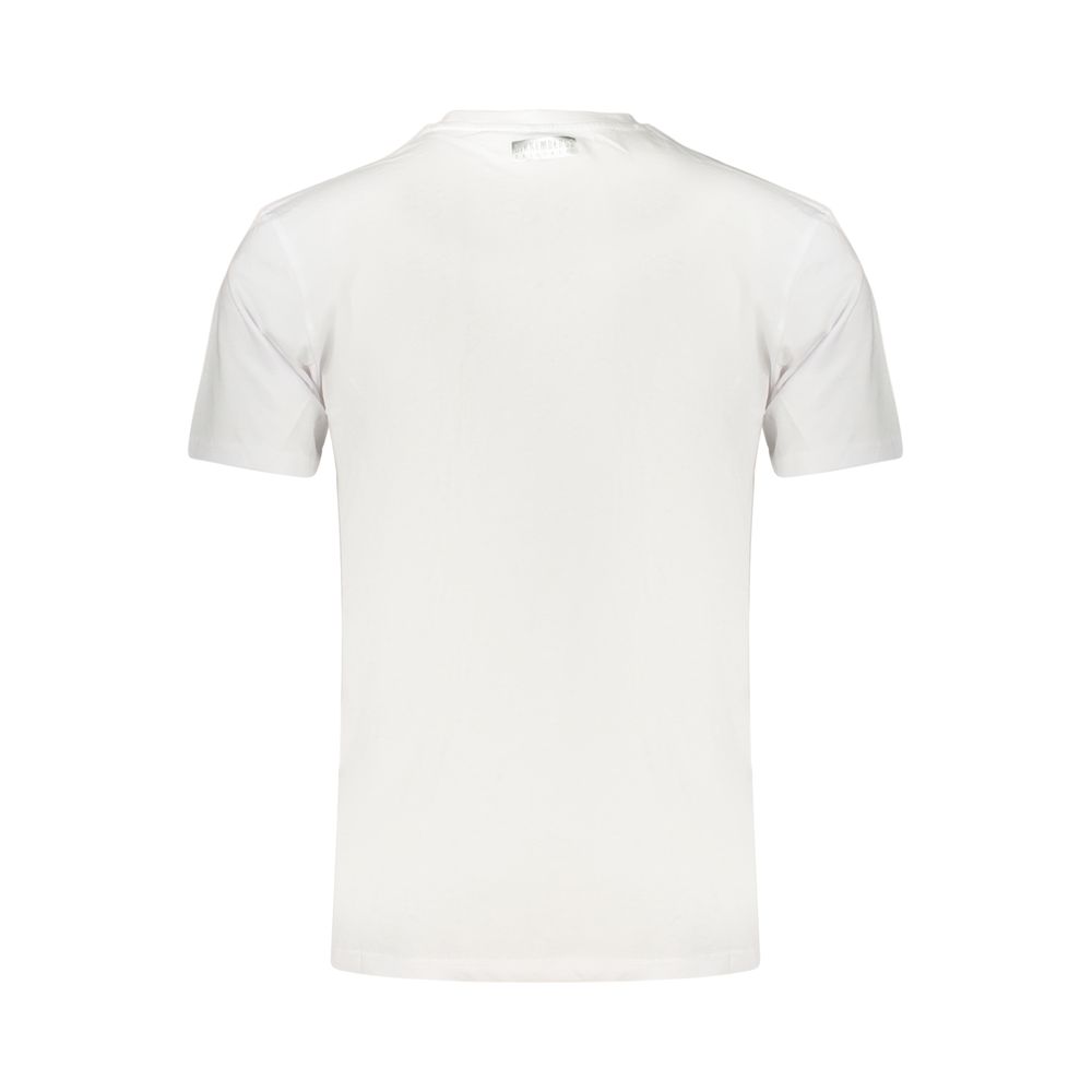 Bikkembergs Bianco Cotton Men T-Shirt | Regal Royce