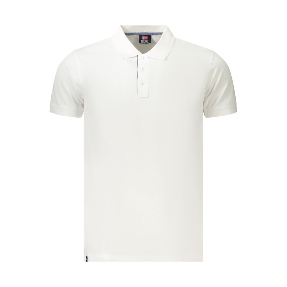 Norway 1963 White Cotton Men's Polo Shirt | Regal Royce