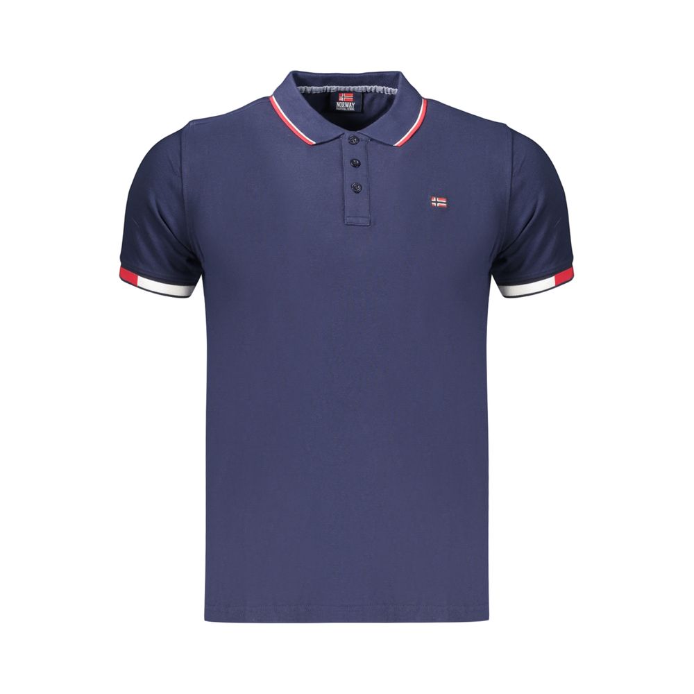Norway 1963 Blue Cotton Men's Polo Shirt | Regal Royce