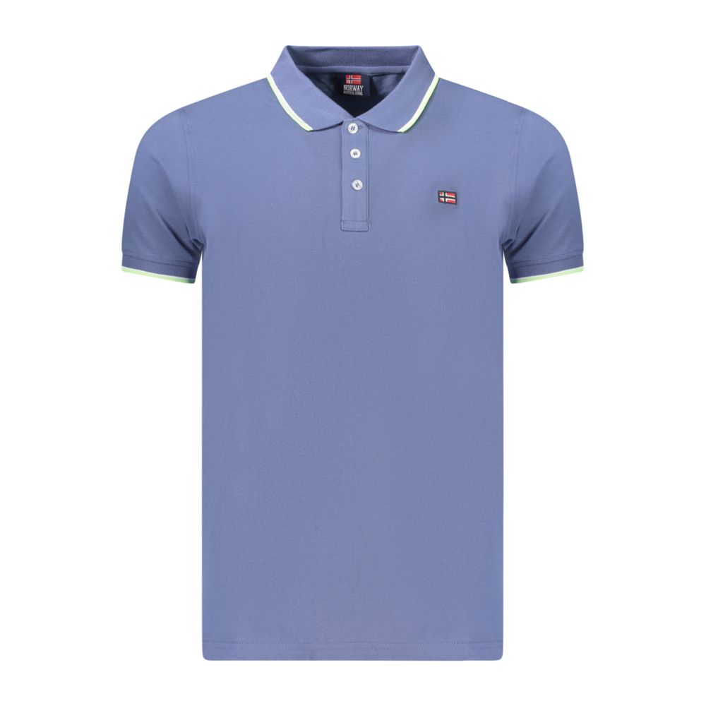 Norway 1963 Blue Cotton Men's Polo Shirt | Regal Royce
