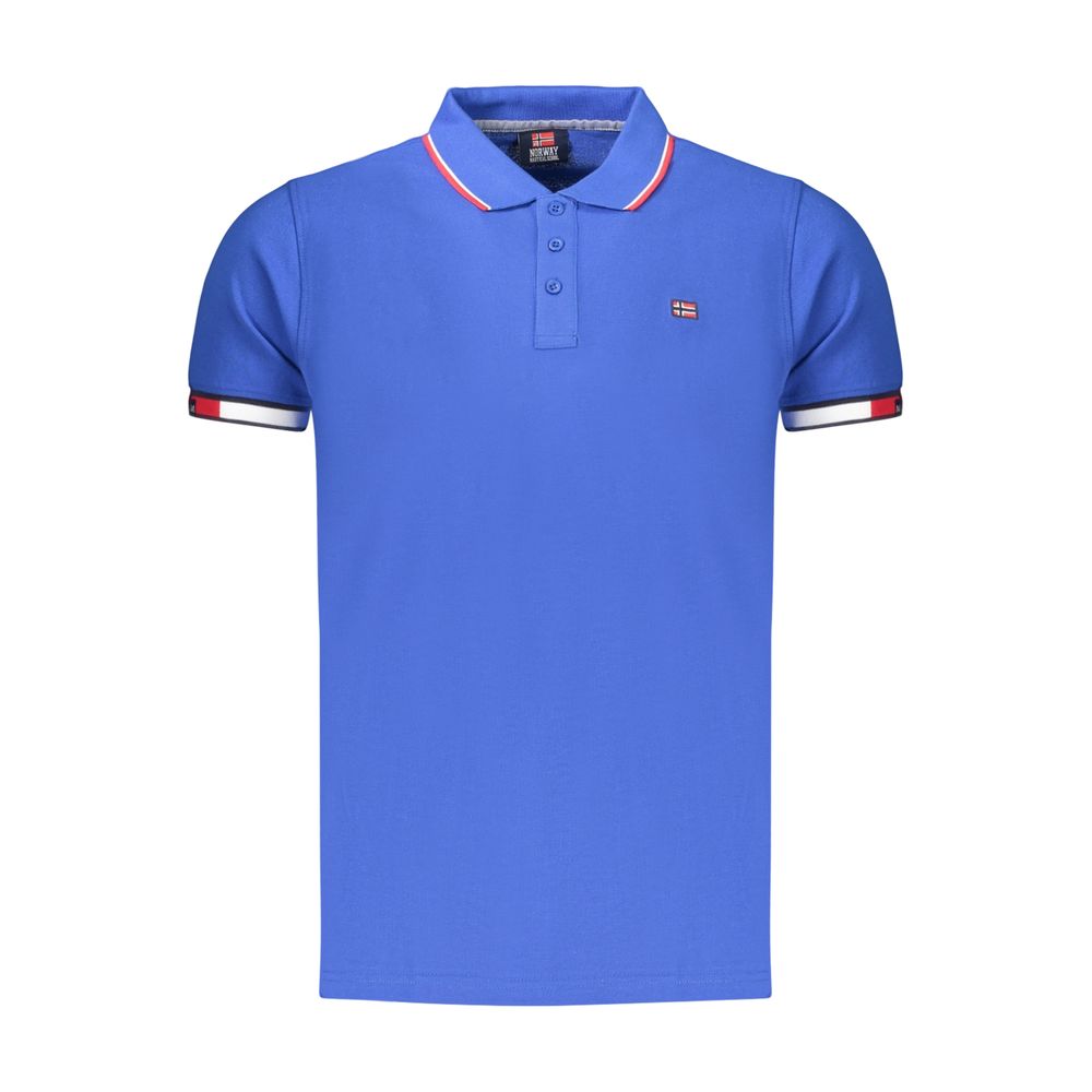 Norway 1963 Blue Cotton Men's Polo Shirt | Regal Royce