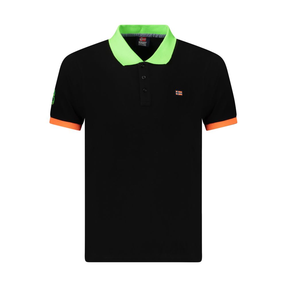 Norway 1963 Black Cotton Men's Polo Shirt | Regal Royce