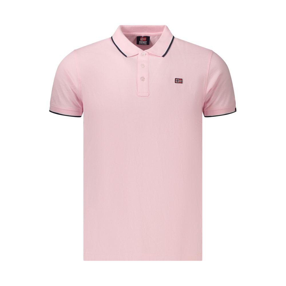 Norway 1963 Rosa Cotton Men's Polo | Regal Royce