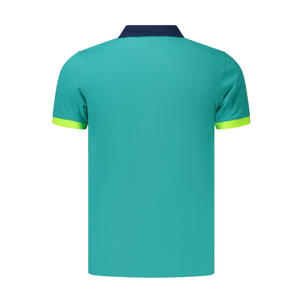 Norway 1963 Azzurro Cotton Men's Polo | Regal Royce
