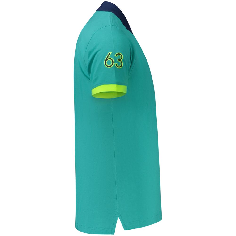 Norway 1963 Azzurro Cotton Men's Polo | Regal Royce