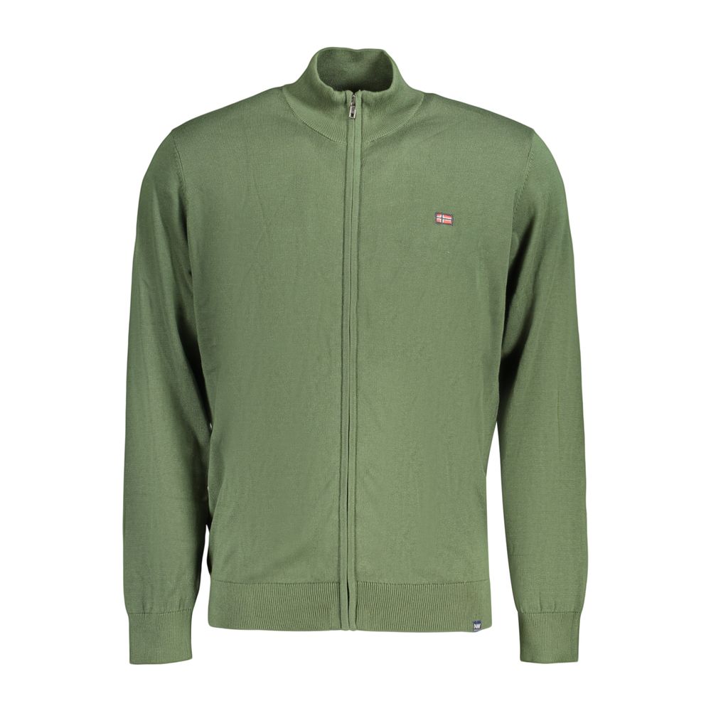 Norway 1963 Verde Cotton Men's Cardigan | Regal Royce