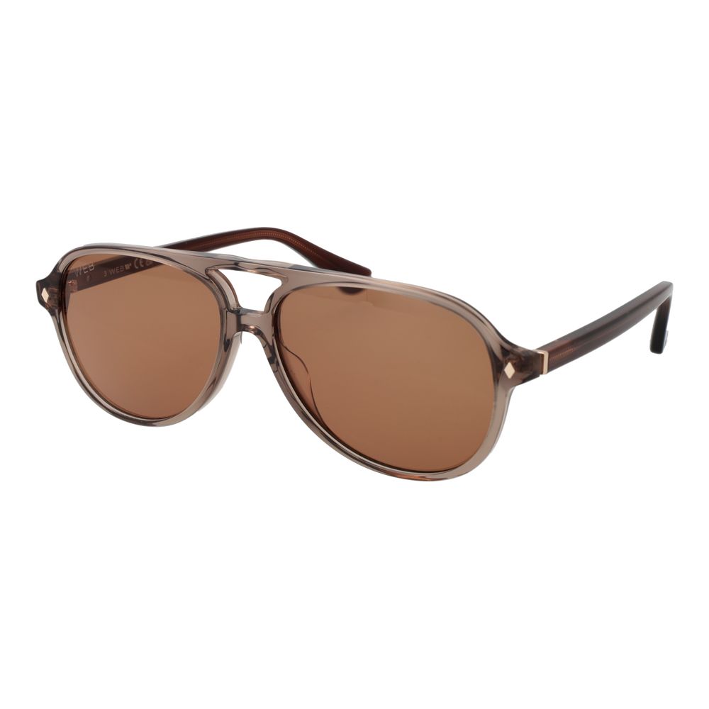 Web Brown Acetate Sunglasses | Regal Royce