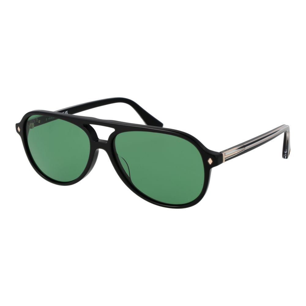 Web Black Acetate Sunglasses | Regal Royce