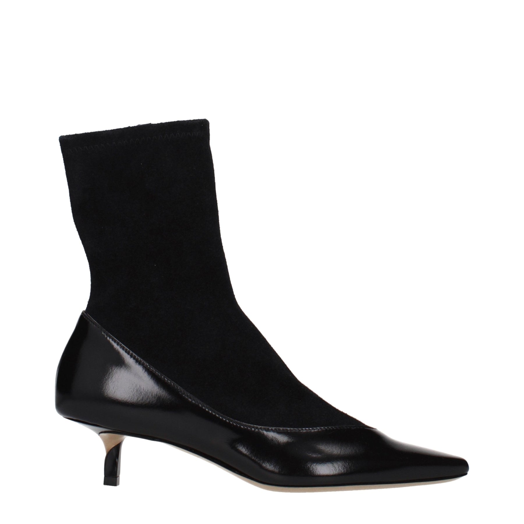 Jacquemus Black Leather Ankle Boots | Regal Royce