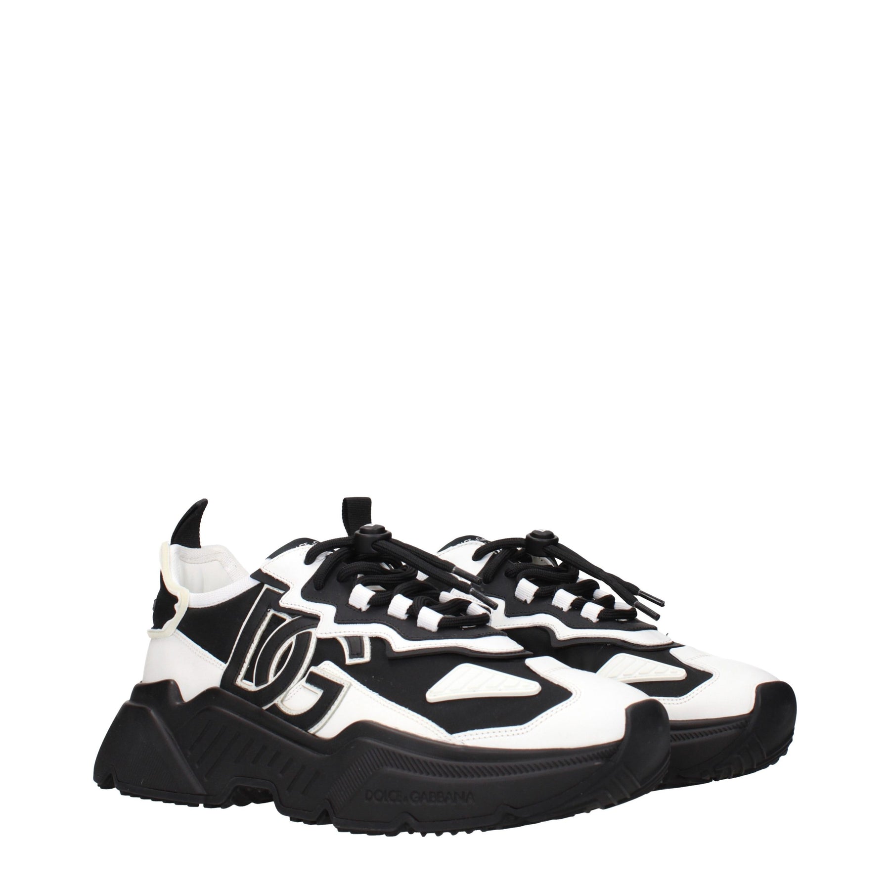 Dolce & Gabbana White Leather Chunky Sneakers | Regal Royce