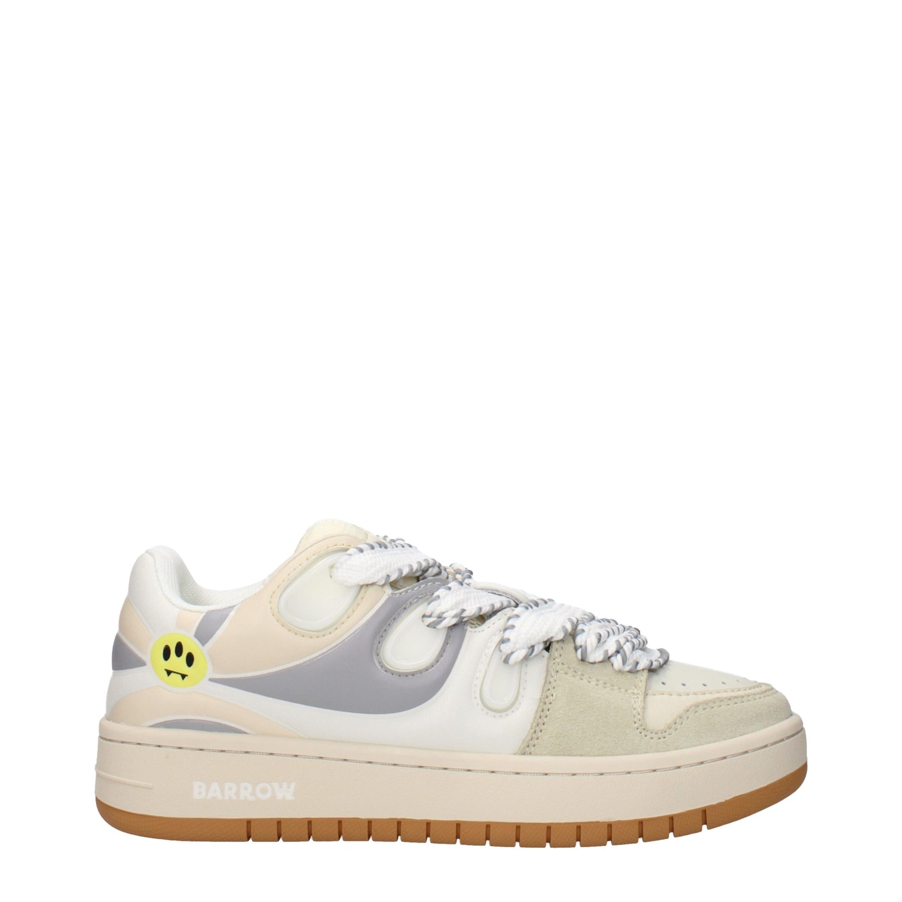 Barrow Beige Leather Low Top Sneakers | Regal Royce