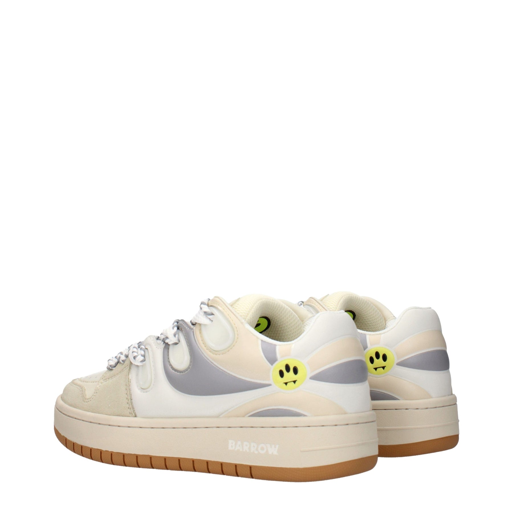 Barrow Beige Leather Low Top Sneakers | Regal Royce