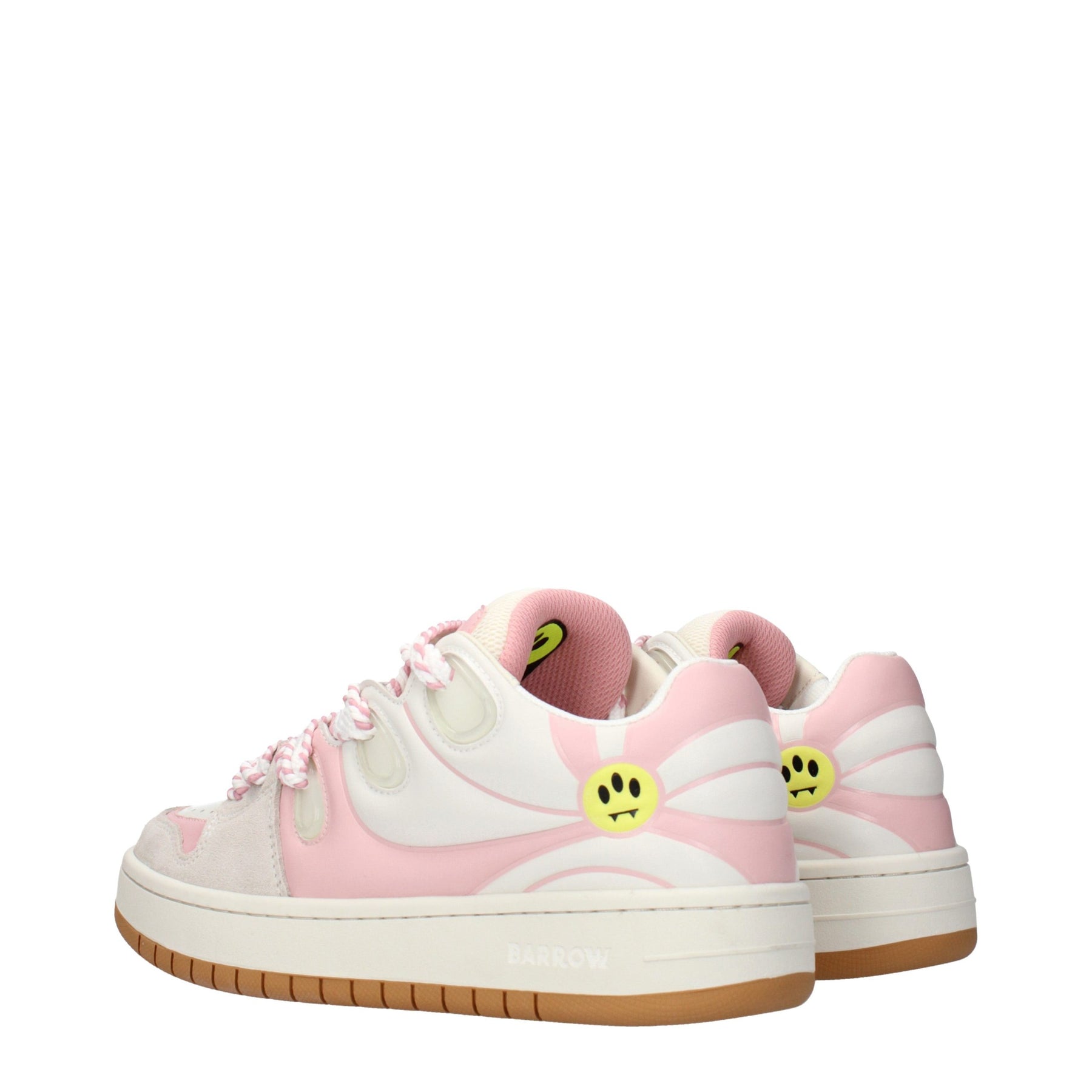 Barrow White Leather Low Top Sneakers | Regal Royce