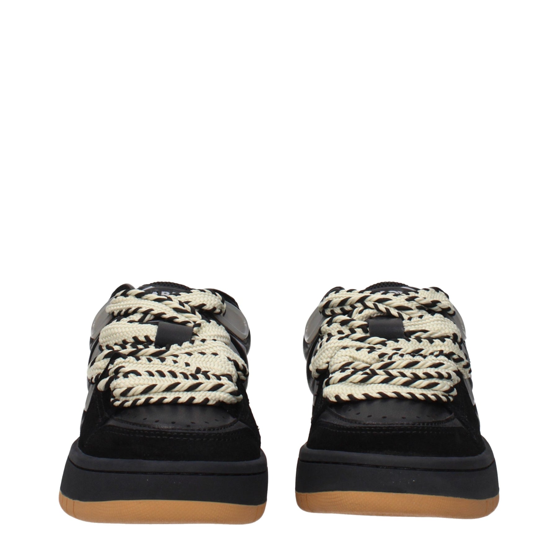 Barrow Black Leather Low Top Sneakers | Regal Royce