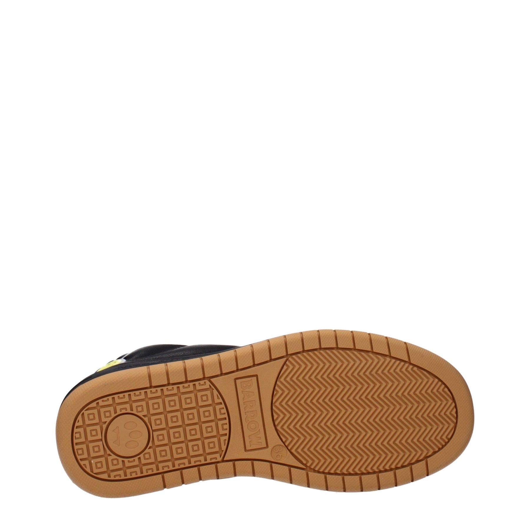 Barrow Black Leather Low Top Sneakers | Regal Royce