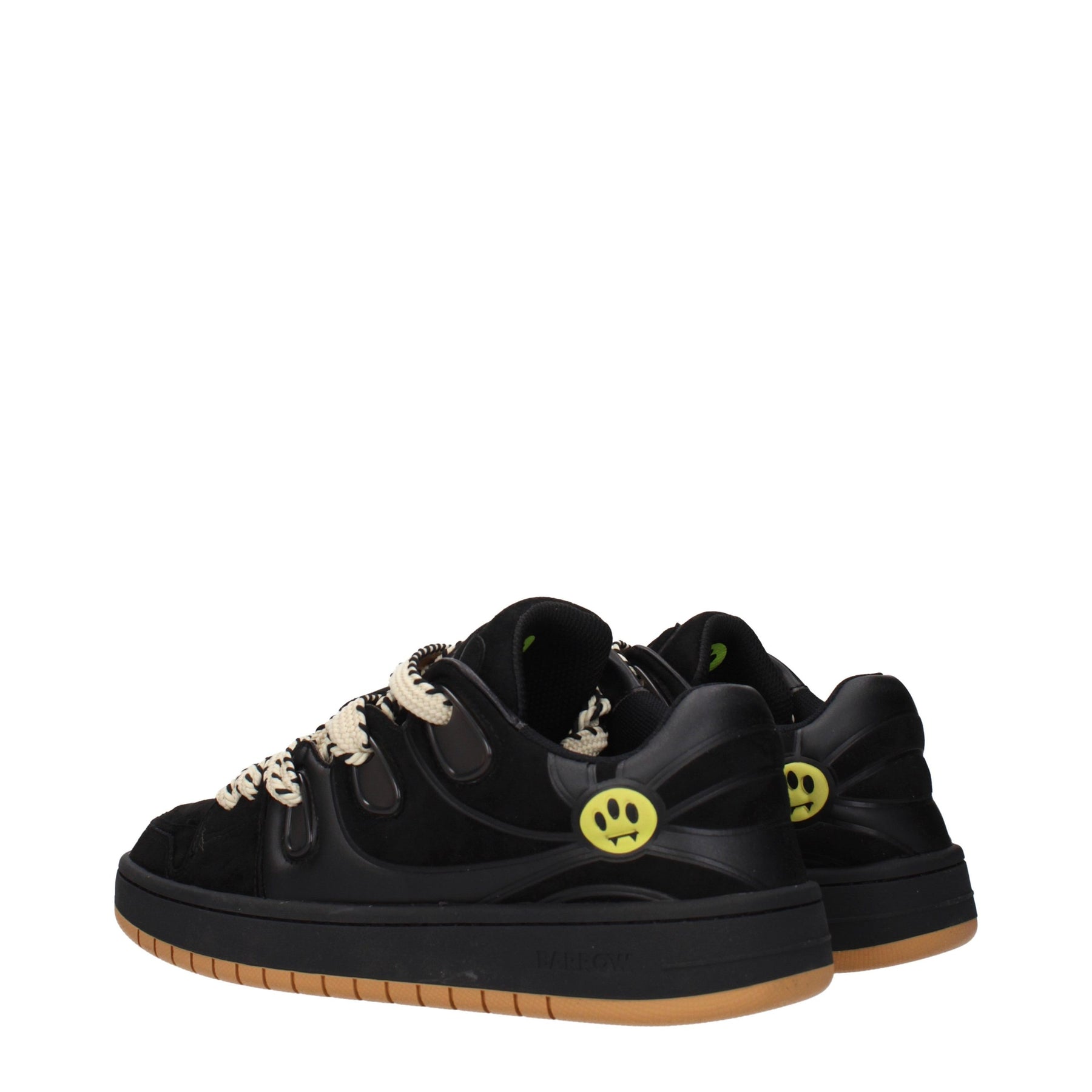 Barrow Black Leather Sneakers | Regal Royce