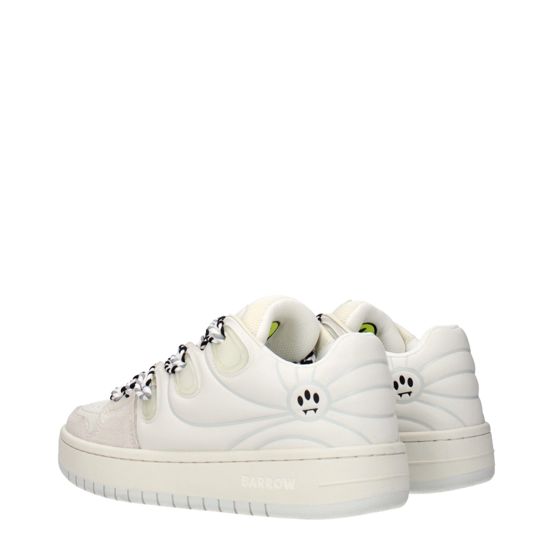 Barrow White Leather Low Top Sneakers | Regal Royce
