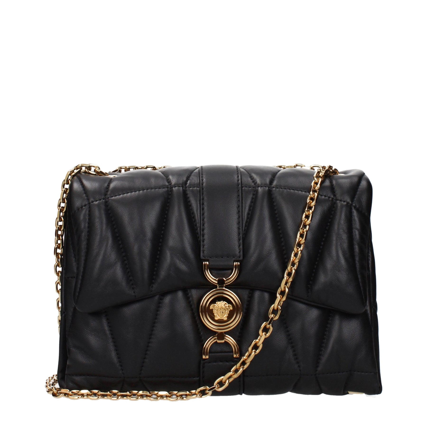 Versace Black Leather Shoulder Bag | Regal Royce