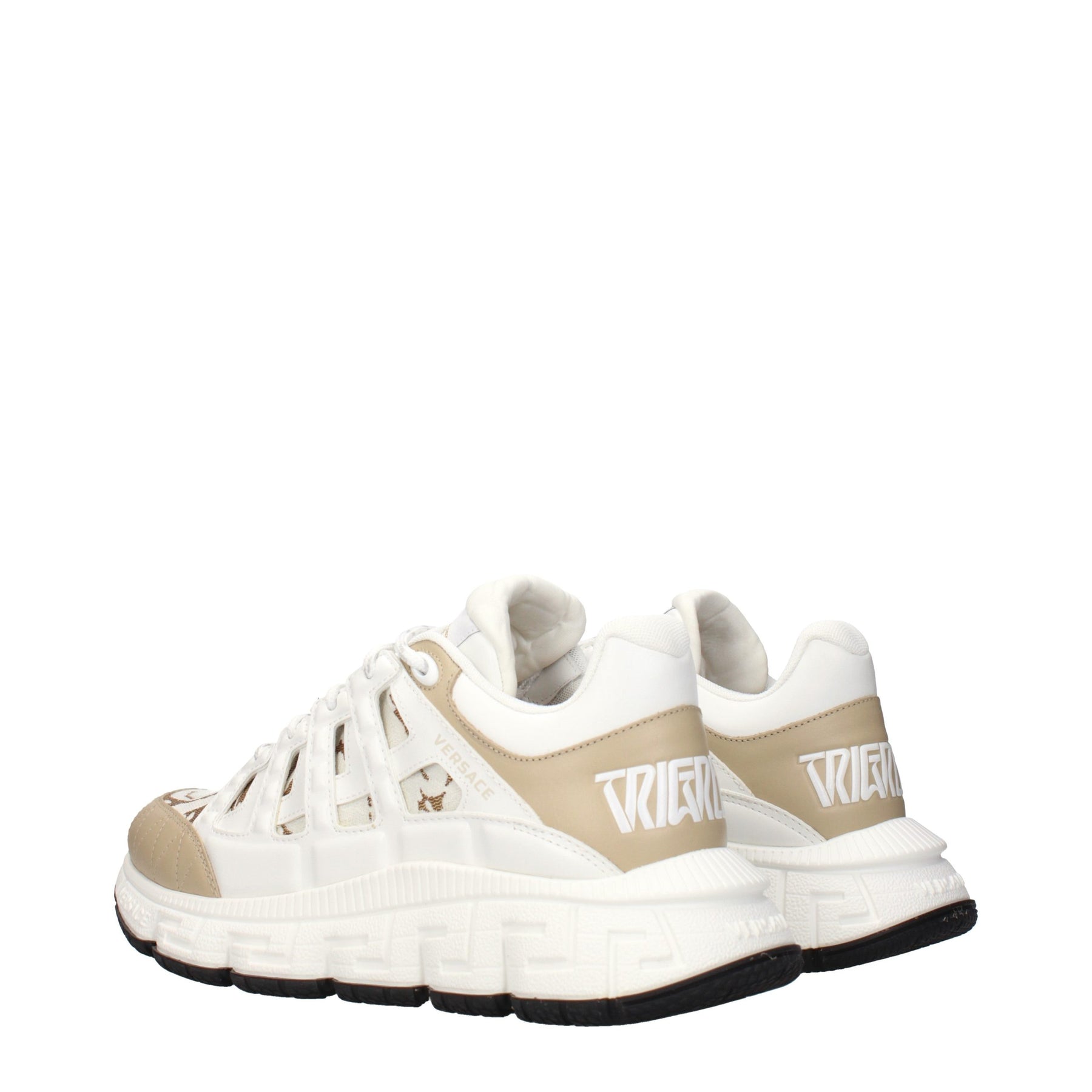 Versace White Fabric Athletic Sneakers | Regal Royce